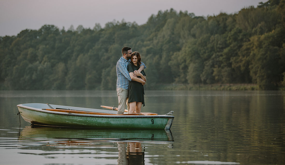 Paarfotografie in Siegen Ruderboot
