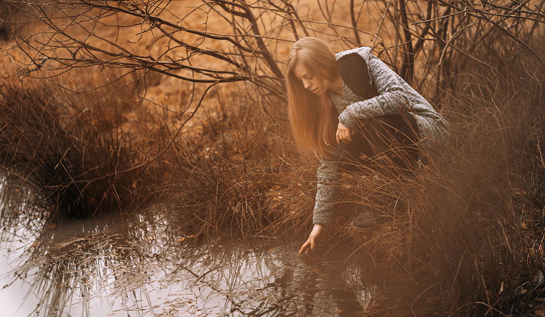 Portraitshooting am See Trupbacher Heide