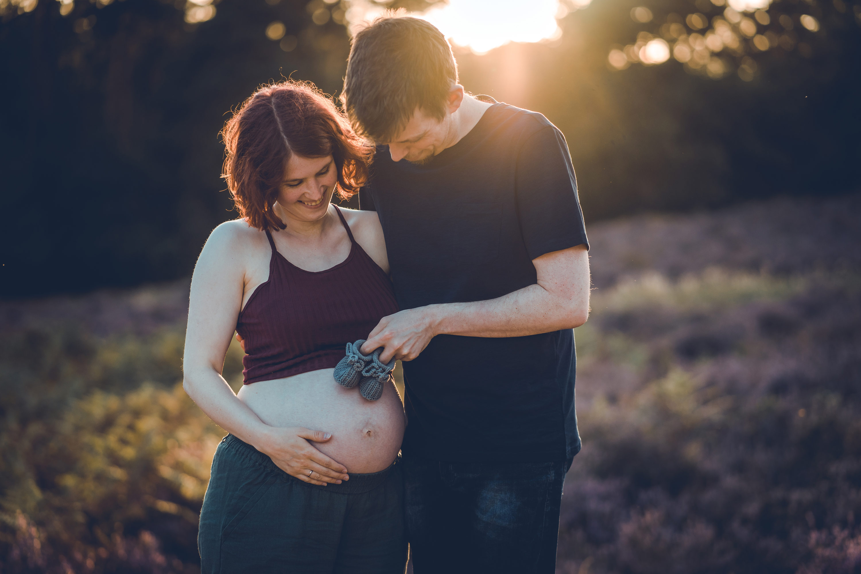 Babybauchshooting in der Heide