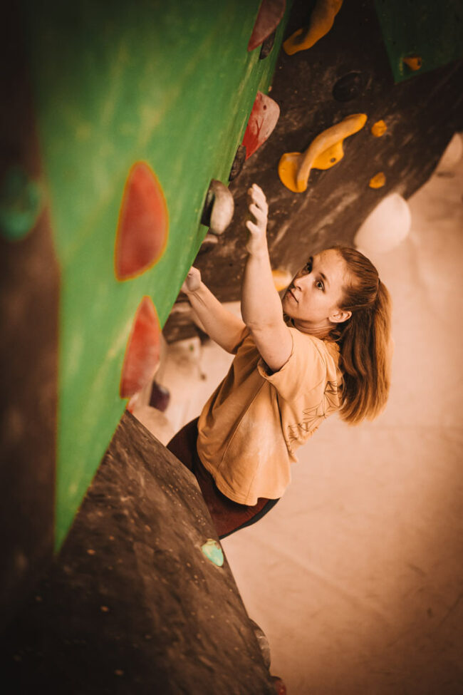 Fotoshooting beim Bouldern Klettershooting